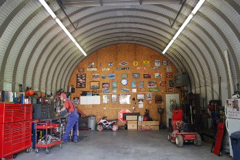 Estructura de acero Quonset de pared recta Modelo S