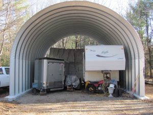 Estructura de garaje en acero Quonset Modelo S