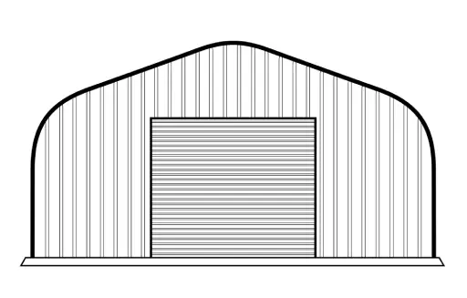 Ilustración de estructura en arco Modelo-P