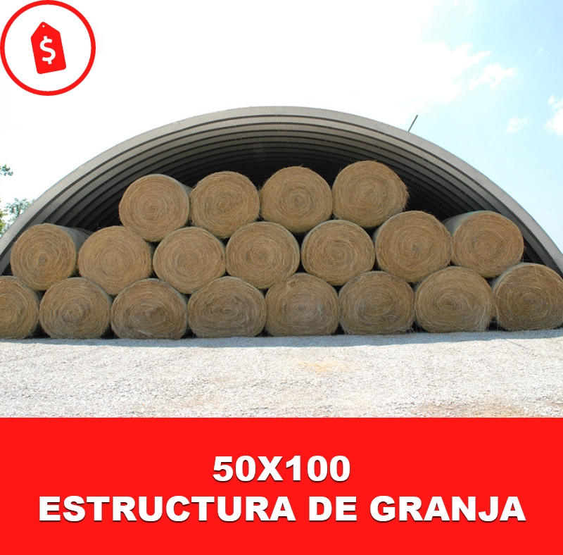 Estructuras de acero para granja 50x100