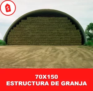 Estructuras de acero para granja 70x150