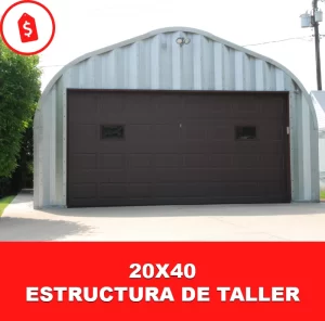 Estructuras de acero para taller 20x40