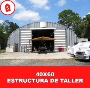 Estructuras de acero para taller 40x60