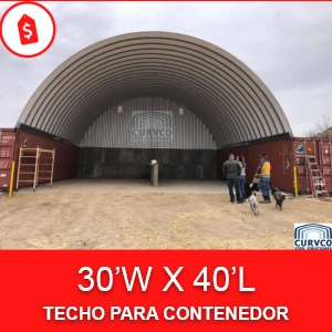 Techo para contenedor 20'W x 40'L