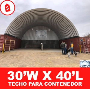 Techo para contenedor 30x40