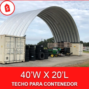 Techo para contenedor 40'W x 20'L