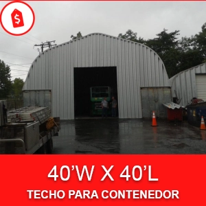 Techo para contenedor 40'W x 40'L