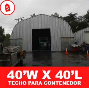 Techo para contenedor 40x40