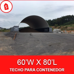 Techo para contenedor 60'W x 80'L