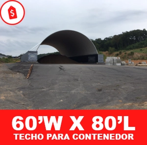 Techo para contenedor 60x80