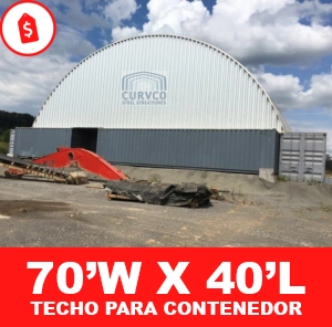 Techo para contenedor 70x40