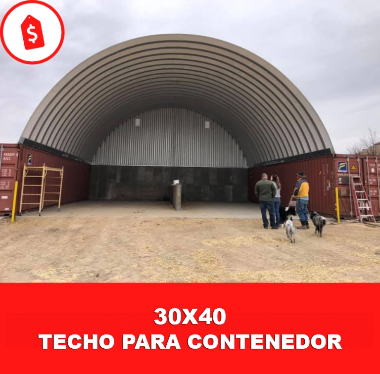 Techo para contenedor 30x40