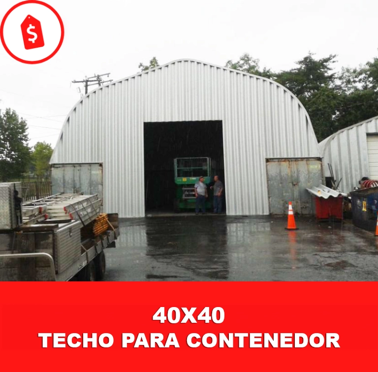 Techo para contenedor 40x40