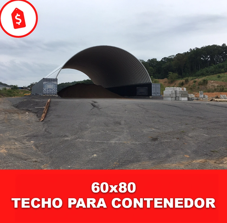 Techo para contenedor 60x80